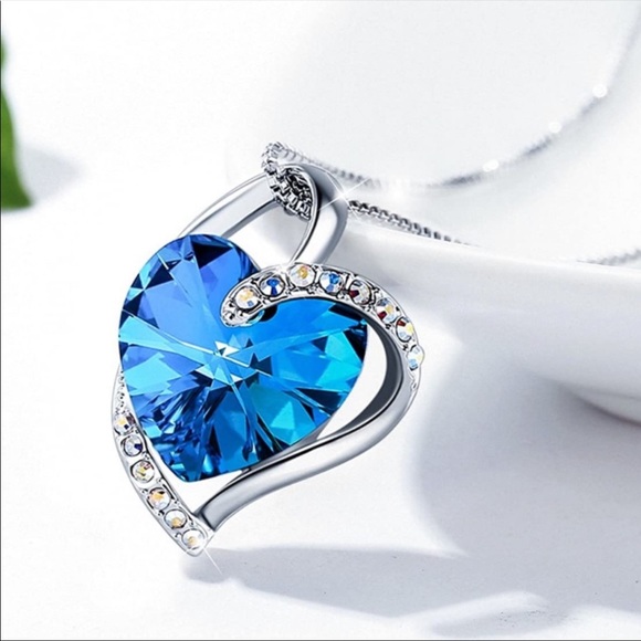 Alaxy Pendant Necklace Made with Swarovski Crystal - “Eternal Love” - Picture 3 of 5